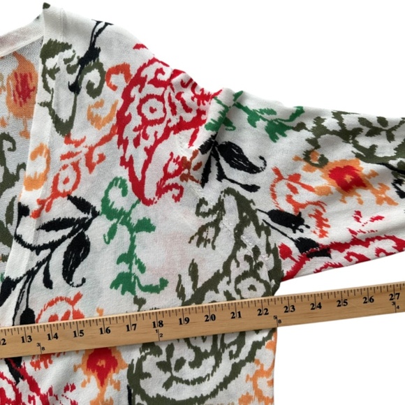 Chico's Open Short Cardigan Women's Size 3 US XL Coastal Summer Spring - Picture 10 of 15